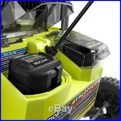 Electric Snow Blower Cordless Brushless Led Headlights Driveways With Battery &