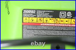 FOR PARTS Greenworks GWSN20130 Electric Snowthrower 13 Amp 20 Inch Black Green