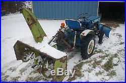 Ford -New Holland 1100 Tractor Snow Plow & 3pt Snow Blower