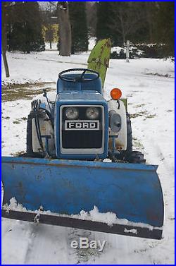 Ford -New Holland 1100 Tractor Snow Plow & 3pt Snow Blower