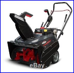 Gas Powered Snow Blower Thrower Single Stage Electric Start Briggs And Stratton