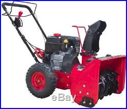 Gas Snow Blower Two Stage 22 in. Clearing Driveway Sidewalk Compact Lightweight