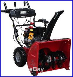 Gas Snow Blower with Headlight PowerSmart 26 in. 208cc 2-Stage Electric Start