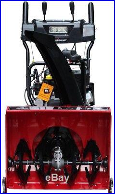 Gas Snow Blower with Headlight PowerSmart 26 in. 208cc 2-Stage Electric Start