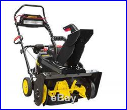 Gas Snow Thrower Electric Start Single Stage 22 Inch Brute 1696666 205cc Engine