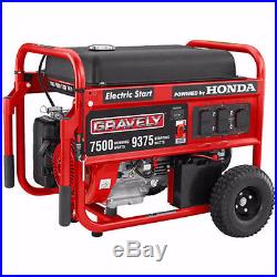 Gravely 7500 Watt Portable Generator Honda-Engine 986052