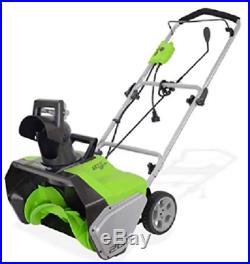 GreenWorks 20-Inch 13-Amp Durable Corded Snow Thrower New Snow Blower