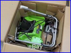 GreenWorks 2600502 13 Amp 20-Inch Corded Snow Thrower OPEN BOX