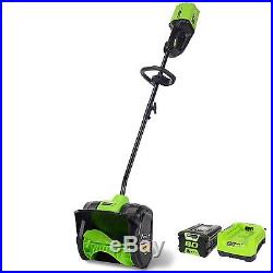 GreenWorks 2600602 80v 12-Inch Cordless Snow Shovel, With Battery & Charger