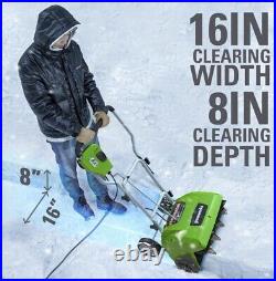 GreenWorks 26022 10 Amp 16-inch Corded Snow Shovel