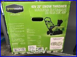 GreenWorks 26272 G-MAX 40V 20-Inch Cordless Snow Thrower