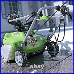 GreenWorks Corded Electric Snow Blower Thrower 20 inch 13 Amp Motor