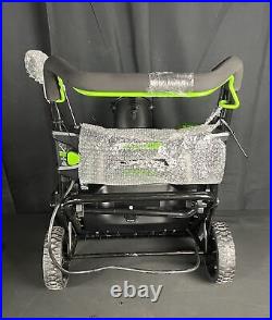 GreenWorks SNB401 Cordless Snow Thrower 80V 20'' 2Ah Lithium-Ion New Open Box