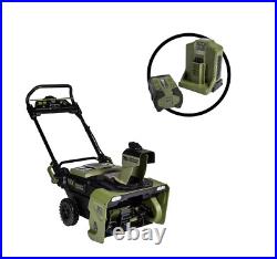 Green Machine 21 in. Cordless Single Stage Electric Snow Blower 62V