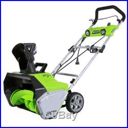 Greenworks 13 Amp 20 in. Electric Snow Blower 2600202 New