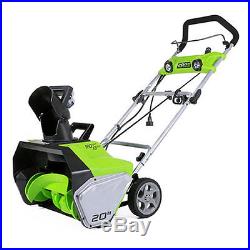 Greenworks (20) 13-Amp Electric Snow Blower with LED Lights