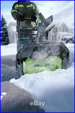 Greenworks 2600402 Cordless Snow Thrower 80V 20 2Ah Battery Charger Included