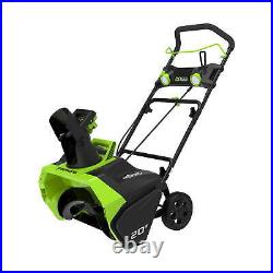 Greenworks 40V 20-inch Cordless Brushless Snow Blower with 4.0Ah Battery&Charger