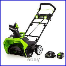 Greenworks 40V Brushless Motor Snow Blower with Battery and Charger (Open Box)