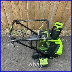 Greenworks 60V Lithium Max 20 in Cordless Snow Blower 2.0 Battery & Charger NEW