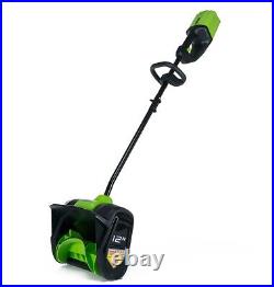 Greenworks 80V 12Cordless Brushless Snow Shovel with 2.0 Ah Battery and R