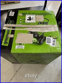 Greenworks 80V 20 inch Battery Snow Blower SNB401 with 2Ah Battery & Rapid Charger