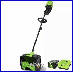 Greenworks PRO 12-Inch 80V Cordless Snow Shovel Battery Charger Incld. LIGHT USE