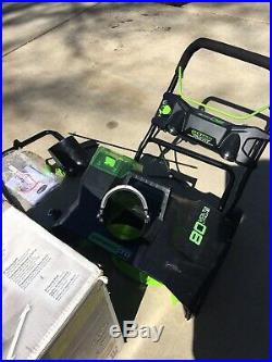 Greenworks PRO 20-Inch 80V Cordless Snow Thrower, NO battery/charger see pics