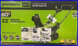 Greenworks Pro 60V 22 Snow Thrower Brushless Motor Technology