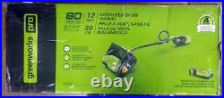 Greenworks Pro 80V 12 Cordless Battery Snow Shove, 2.0 Ah Battery, Charger