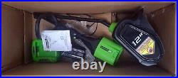 Greenworks Pro 80V 12 Cordless Battery Snow Shove, 2.0 Ah Battery, Charger