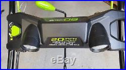 Greenworks Pro 80V Li-Ion 20 in. Snow Thrower Kit 2600402 Very Good Condition