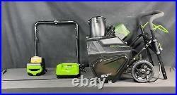 Greenworks Pro SNB401 80V 20-Inch Snow Blower with 2Ah Battery & Charger Used