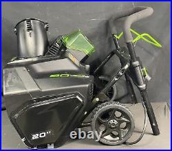 Greenworks Pro SNB401 80V 20-Inch Snow Blower with 2Ah Battery & Charger Used