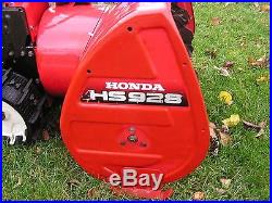Honda HS928 track drive snow blower