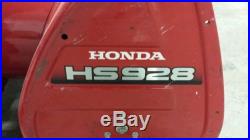 Honda HS 928WAS Snowblower Snow Blower Electric Start 2 Stage
