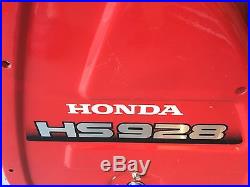 Honda Hydrostatic Track Snowblower HS928 28 with light kit