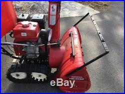 Honda hs1332 32 hydrostatic 13hp snow blower with drift cutter & wind protector