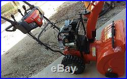 Husqvarna ST224 208cc Two Stage Snow Blower Electric Start Heated Grips