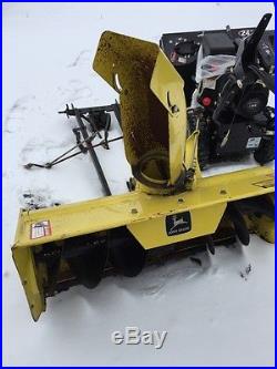 JOHN DEERE 42 snow blower attachment for ride on tractor. Model M03250X