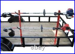 JUNGLE JIM'S 2 TRIMMER TRAILER RACK SYSTEM HOLD 2 TRIMMERS 2TR New in Box