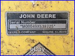 John Deere 49 snowblower
