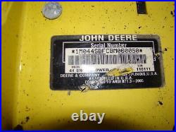 John Deere Pulley Gear Drive 44 inch Snow Blower Attachment 100 Series Tractors