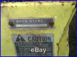 John Deere snow thrower attachment fits 60 & 70