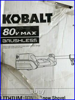 KOBALT 80V Max 12-in Single-Stage Brushless Snow Shovel (Tool Only)