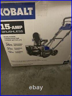Kobalt 15-Amp 21-in Corded Electric Snow Blower Model 1314197 Open Box