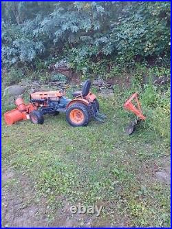 Kubota B7100 Hst Snow Thrower Rear Plow 1000hours Hours Tractor 4x4