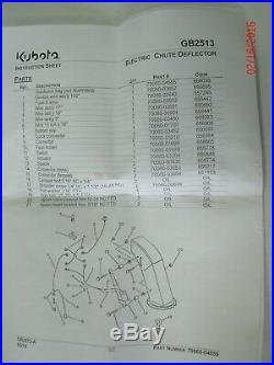 Kubota Electric Chute Deflector Kit with Actuator Switch # GB2513