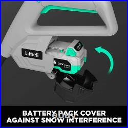 Litheli 20V Cordless Snow Shovel 12-Inch Snow Shovel with Battery and Charger