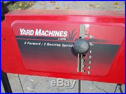 MTD Yard Machine Snowblower 2 Stage 8HP Electric Start 5 Forward 2 Reverse speed